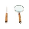 Abridor de Carta e Lupa de Aço Inox Cabo de Madeira Rojemac - 4