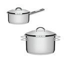 Ver imagem 2 de Jogo de Panelas Tramontina Aço Inox Fundo Triplo 02 peças TR-K002 Tramontina - Inox