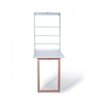 Mesa Retrátil de Parede com Organizador Madeira e Mdf Branco/mel - Móveis Britz - 3