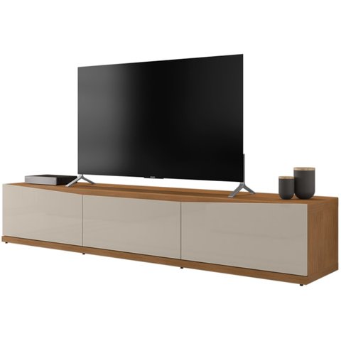 Rack Bancada para Tv 60 Pol 180cm 11082 Cedro Off White Dcasa