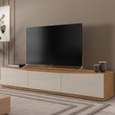Ver imagem 2 de Rack Bancada para Tv 60 Pol 180cm 11082 Cedro Off White Dcasa
