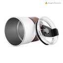Ver imagem 5 de Copo Térmico Inox 250ml Canudo Tampa Hermética Café Prata