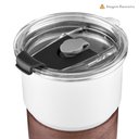 Ver imagem 3 de Copo Térmico Inox 250ml Canudo Tampa Hermética Café Prata