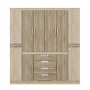 Ver imagem 3 de Guarda-Roupa Casal 8 Portas 4 Gavetas Realce Demóbile