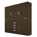 Ver imagem 5 de Guarda-Roupa Casal 8 Portas 4 Gavetas Realce Demóbile