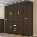 Ver imagem 1 de Guarda-Roupa Casal 8 Portas 4 Gavetas Realce Demóbile