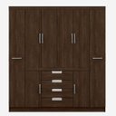Ver imagem 3 de Guarda-Roupa Casal 8 Portas 4 Gavetas Realce Demóbile