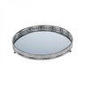 Bandeja de Ferro com Espelho 25,5cmx25,5cmx4cm Bunch Prata Rojemac - 1