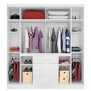 Ver imagem 2 de Guarda-Roupa Casal 8 Portas 4 Gavetas Realce Demóbile