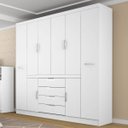 Ver imagem 1 de Guarda-Roupa Casal 8 Portas 4 Gavetas Realce Demóbile