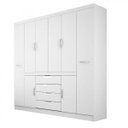 Ver imagem 4 de Guarda-Roupa Casal 8 Portas 4 Gavetas Realce Demóbile