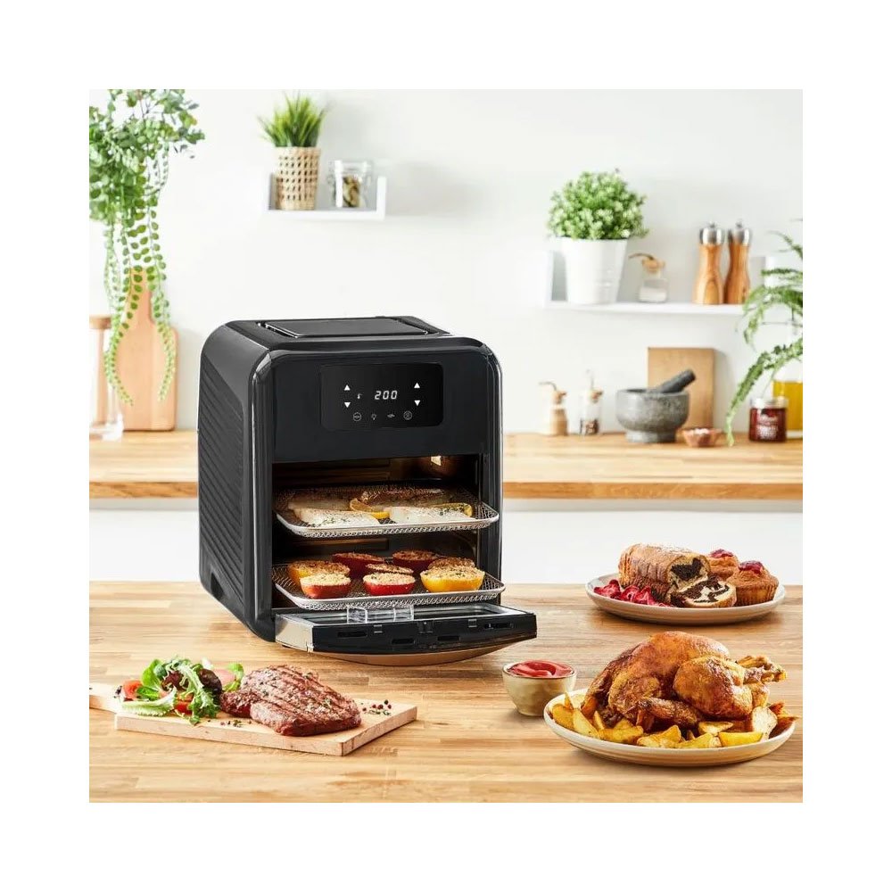 Fritadeira Digital Arno Airfry Oven e Grill 11 L Fw5018b1 Ufe9 Expert 9 em 1 Preto - 110v - 6