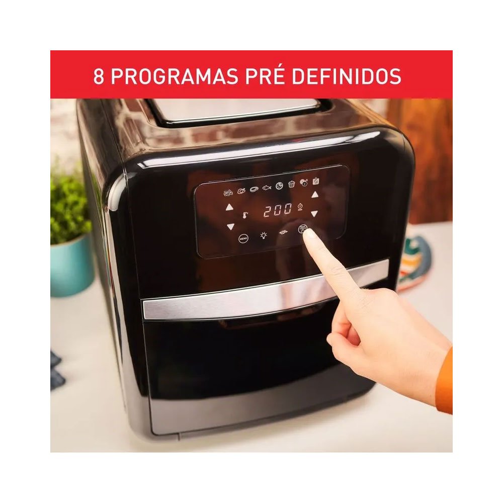 Fritadeira Digital Arno Airfry Oven e Grill 11 L Fw5018b1 Ufe9 Expert 9 em 1 Preto - 110v - 4