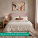 Ver imagem 7 de Cabeceira Painel Suspenso Casal 160 cm Alana Organica Boucle Rose Artte