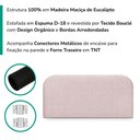 Ver imagem 5 de Cabeceira Painel Suspenso Casal 160 cm Alana Organica Boucle Rose Artte