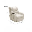 Ver imagem 6 de Poltrona Reclinável Imperial Zero Wall Motorizada Corano Cor:gelo 308