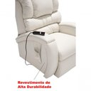 Ver imagem 4 de Poltrona Reclinável Imperial Zero Wall Motorizada Corano Cor:gelo 308