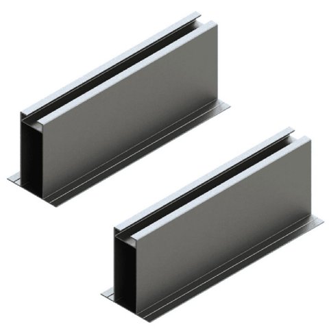 Estrutura Suporte Mini Trilho Fixador Placa Painel Solar Alumínio e Inox Telha Metálica | Perfil Mas