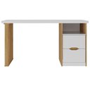 Ver imagem 3 de Escrivaninha Home Office 2 Gavetas Florence Branco-olmo