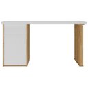 Ver imagem 2 de Escrivaninha Home Office 2 Gavetas Florence Branco-olmo