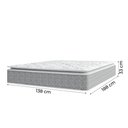 Ver imagem 4 de Cama Box Casal Colchão Molas Ensacadas Pillow Top Perfect 138x188x71cm Cinza/branco Umaflex