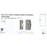 Kit 10 Porta de Correr Vidro Alvenaria Linha 3000 Glass Peças Branco - 2