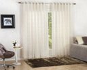 Ver imagem 1 de Cortina Duplex 300x250 Devorê Luxor | Bella Janela - Floral Marfim