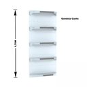 Ver imagem 2 de Kit 5 Bandejas para Gondola Canto 170 Fit 40/60 Branco Pe Cinza