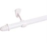 Kit Varão 3 Metros para Cortina 28mm Simples Branco | Bela Arte - 1