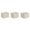 1479 - Kit 3 Gavetas Organizadoras Off White Fosco - 1
