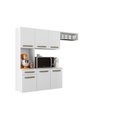 Ver imagem 2 de Cozinha Modulada Carol C/ Balcão 163cm:branco