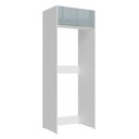 Ver imagem 1 de Porta-Geladeira Madesa Lux 1 Porta Basculante Branco/Cinza