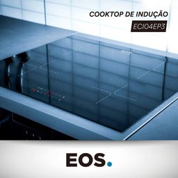 Cooktop de Indução 4 Bocas Eos com Painel Touch Preto 7200w Eci04ep3 220v - 4