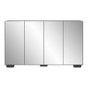 Ver imagem 7 de Aparador Buffet 4 Portas com Espelho e Pés Quadrados Vegas