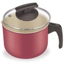 Ver imagem 1 de Leiteira Antiaderente Nr 14 Cereja com Tampa Vidro Fortaleza