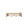 Rack Comodoro - 2 Portas 2.20cm Tvs até 75" Edn Móveis:off White/cedro - 1