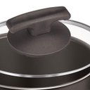 Ver imagem 3 de Leiteira Antiaderente Nr 14 Preta com Tampa Vidro Fortaleza