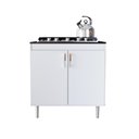 Ver imagem 7 de Balcão para Cooktop Turim 80 Cm - 5 Bocas 2 Portas em Mdf-mdp Branco - Movelove