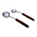 Ver imagem 1 de Jogo de Conchas Inox com Cabo de Bamboo 2 Peças Rojemac