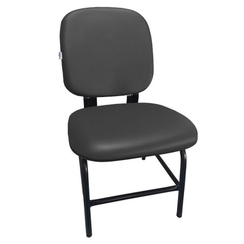 Cadeira Cadeirão Reforçado Plus Size 170 Kg Anatômica Courvin Preto