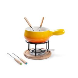 Conjunto para Fondue 9 peças Amarelo Brinox - 3