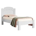 Ver imagem 2 de Cama de Solteiro Estrados Reforçados Segurança 100% MDF Lais: Branco