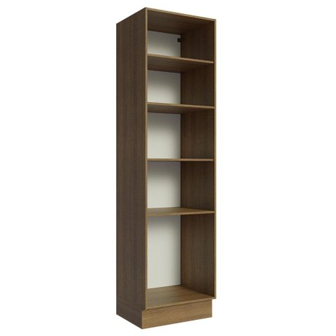 Paneleiro 60 Cm com Nichos Abertos para Cozinha Madesa Glamy, Agata, Stella - Rustic