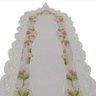 Caminho para Mesa Jolitex Bordado Floral Sidney 0,40cmx 2,20m Branco - 5