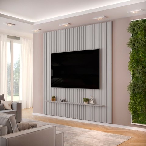 Painel para Tv até 75 Polegadas Ripado Dj Móveis Trento 250 Bali