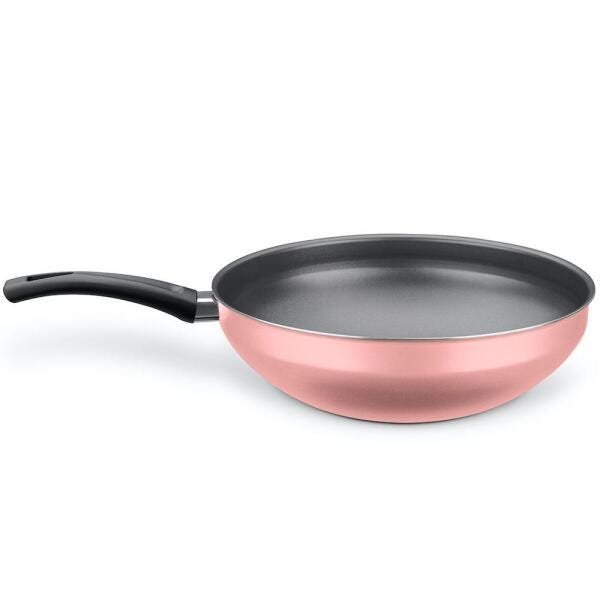 Wok Antiaderente Rose Flora N 28 MTA cód. 9202