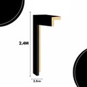 Ver imagem 2 de Acabamento Lateral Moldufama 25 Mm 250pr Preto
