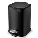Ver imagem 1 de Lixeira Aço Carbono Pedal e Cesto 12 L Frame Preto Brinox