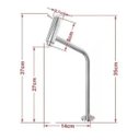 Ver imagem 2 de Torneira de Metal Preta Bica Alta - Algarve Ek