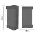 Ver imagem 4 de Arandela Madeira/Acrílico Reta Freijó 20cm LED 5W 3000K MadeLuz Arandela Antares Reta